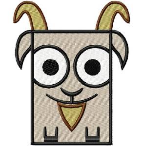 Picture of Square Goat Machine Embroidery Design