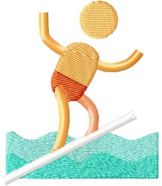 Picture of Surfer Dude Machine Embroidery Design