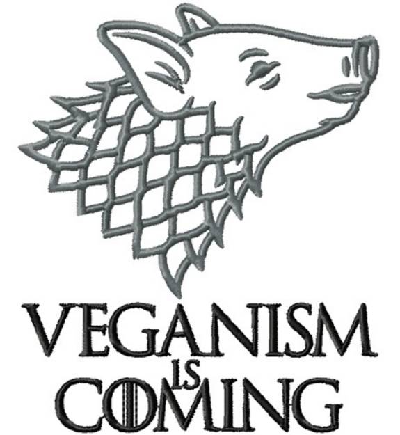 Picture of Veganism is Coming Machine Embroidery Design
