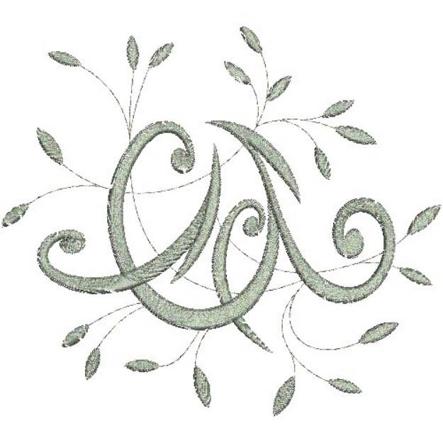 Picture of Monogram C Swirl Machine Embroidery Design