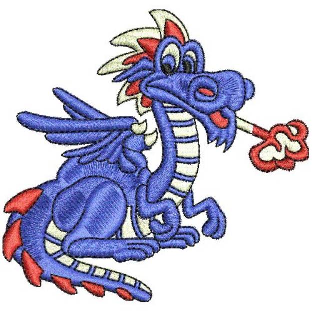 Picture of Blue Dragon Machine Embroidery Design