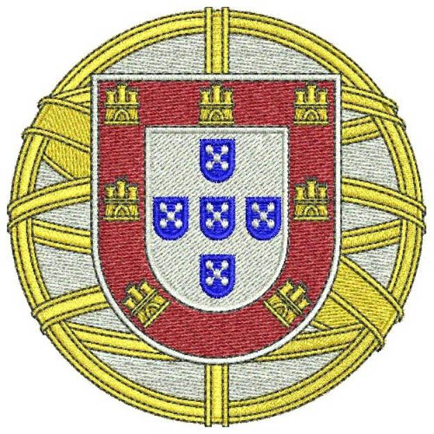 Picture of Portugal Coat Of Arms Machine Embroidery Design