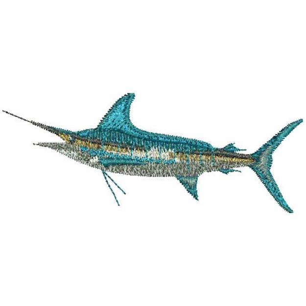 Picture of Marlin Fish Machine Embroidery Design