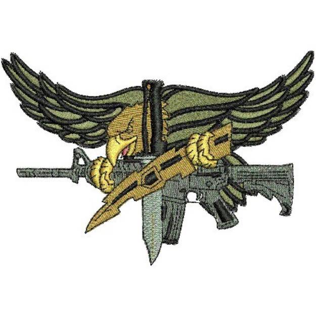 Picture of War Eagle Machine Embroidery Design