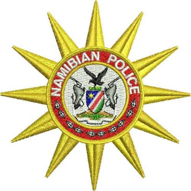 Picture of Namibian Police Machine Embroidery Design