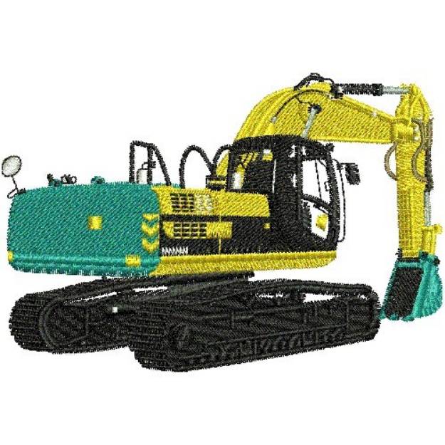 Picture of BACKHOE Machine Embroidery Design