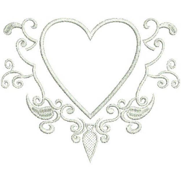 Picture of WEDDING HEART Machine Embroidery Design