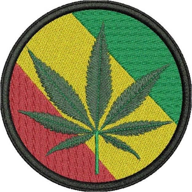 Picture of CANNABIS PATCH Machine Embroidery Design