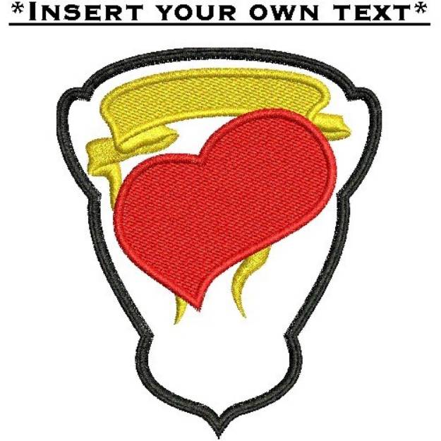 Picture of Love Patch Machine Embroidery Design