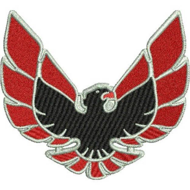 Picture of 1970 Firebird Decal Machine Embroidery Design