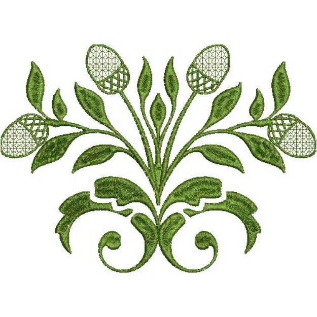 Picture of Flower Decal Machine Embroidery Design