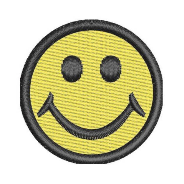 Picture of Happy Smiley Face Machine Embroidery Design