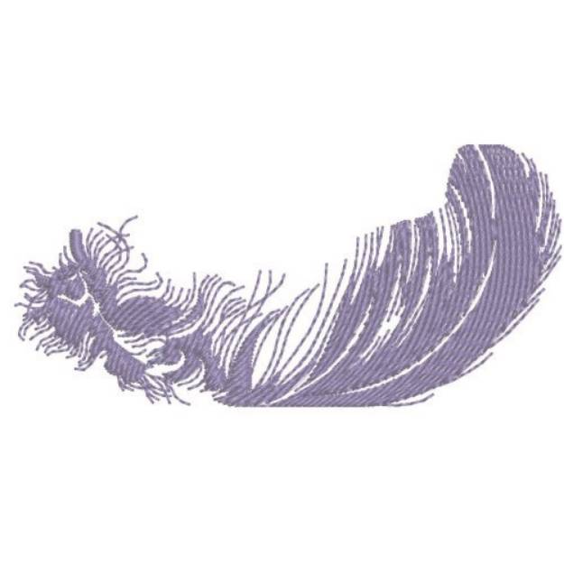 Picture of Sketched Feather Machine Embroidery Design