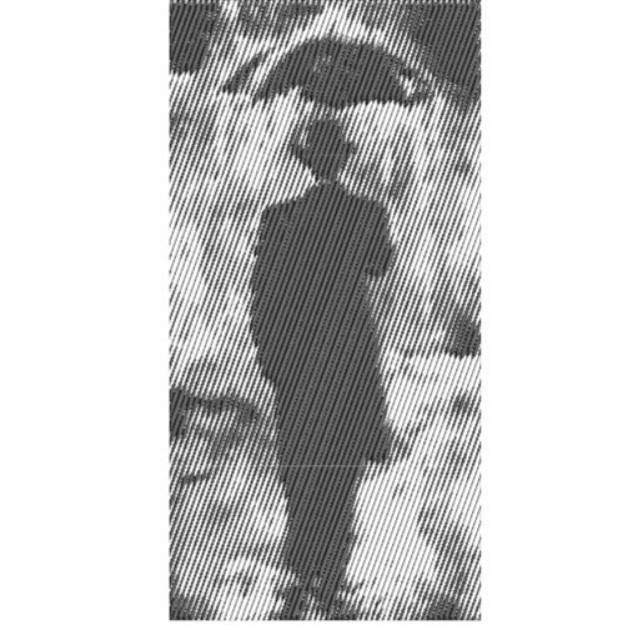 Picture of Man In The Rain Machine Embroidery Design