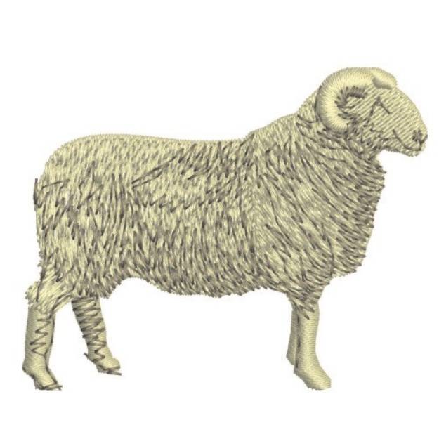 Picture of Realistic Ram Machine Embroidery Design