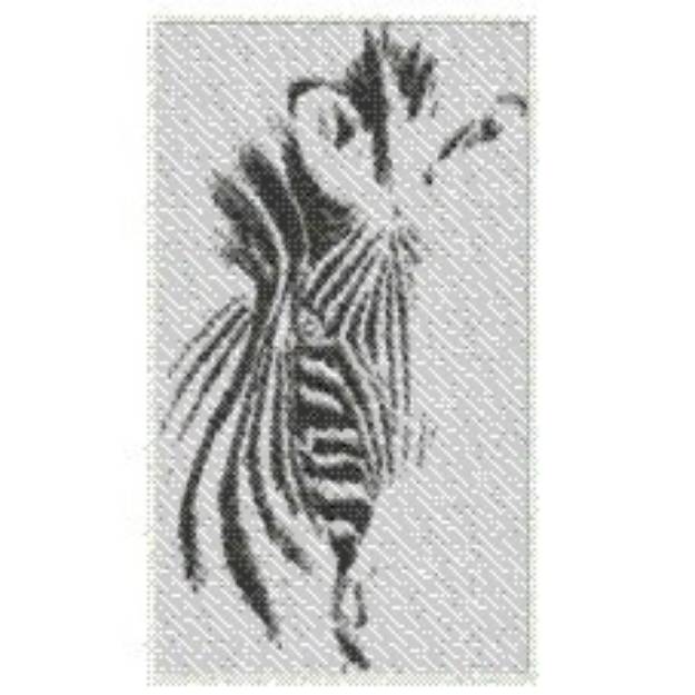 Picture of ZEBRA ABSTRACT Machine Embroidery Design