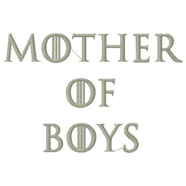 Picture of MOTHER OF BOYS Machine Embroidery Design