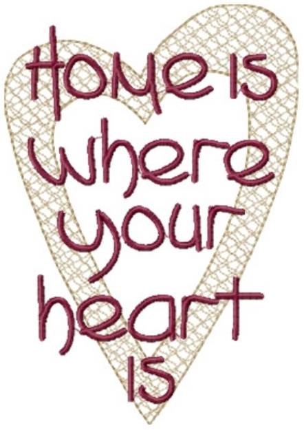 Picture of Where Your Heart Is Machine Embroidery Design