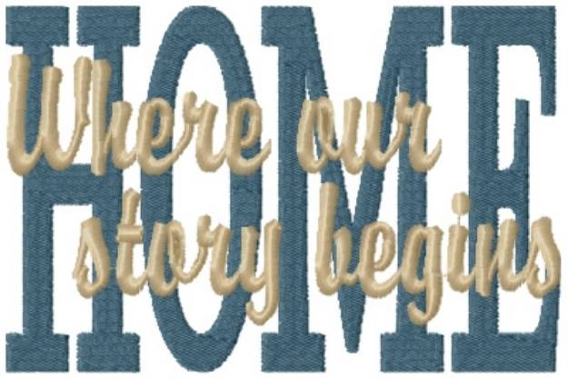 Picture of Story Begins Machine Embroidery Design