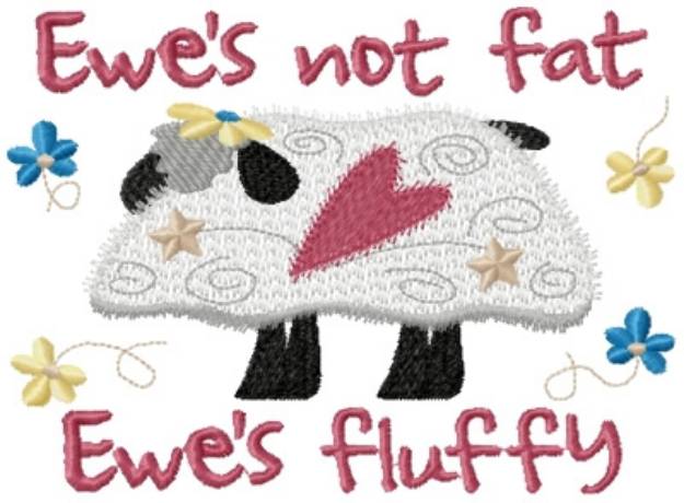 Picture of Ewes Fluffy Machine Embroidery Design