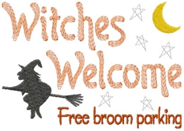 Picture of Witches Welcome Machine Embroidery Design