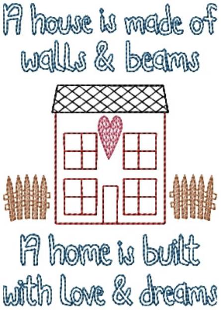 Picture of Built With Love Machine Embroidery Design