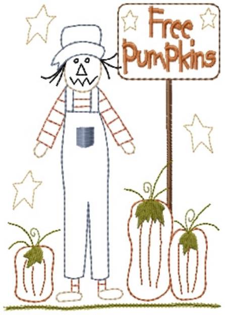 Picture of Free Pumpkins Machine Embroidery Design