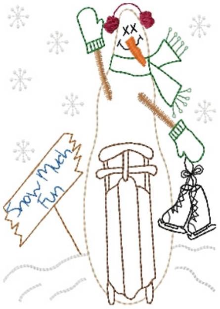 Picture of Snow Much Fun Machine Embroidery Design