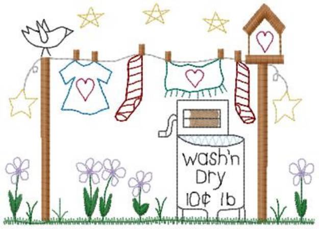 Picture of Wash n Dry Machine Embroidery Design