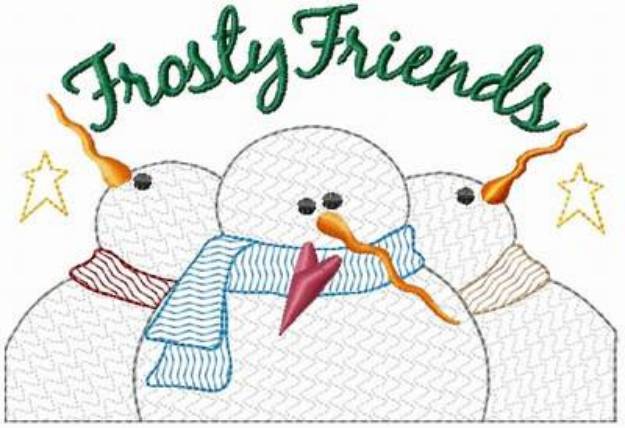Picture of Frosty Friends Machine Embroidery Design