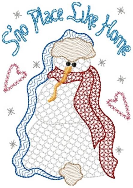 Picture of Sno Place Like Home Machine Embroidery Design