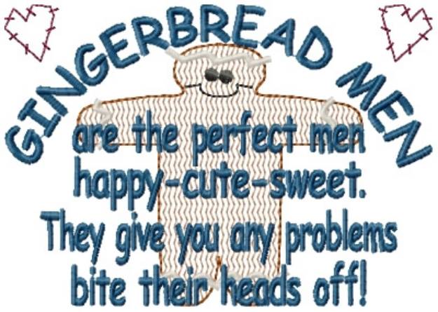 Picture of Gingerbread Men Machine Embroidery Design