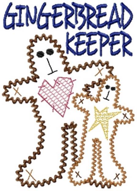 Picture of Gingerbread Keeper Machine Embroidery Design