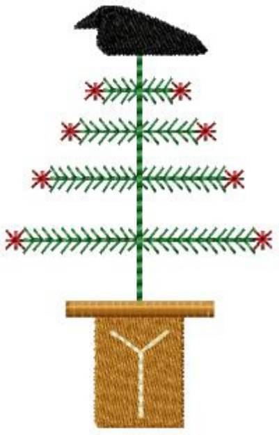 Picture of Christmas Tree Machine Embroidery Design