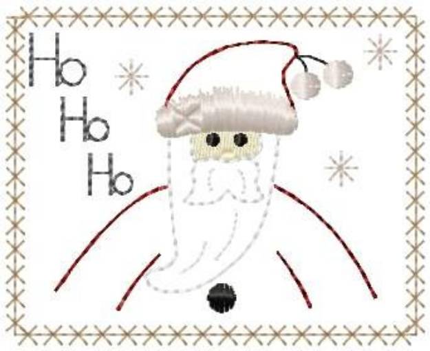 Picture of Santa Hand Towel Machine Embroidery Design