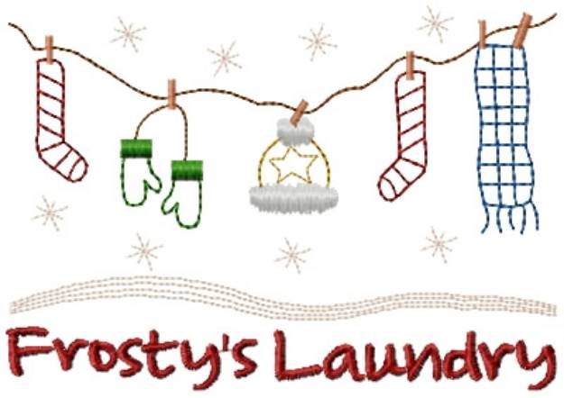 Picture of Frostys Laundry Machine Embroidery Design