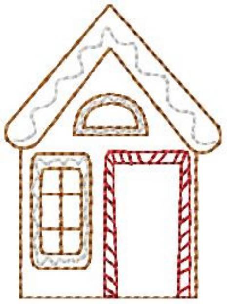 Picture of Gingerbread Cottage Machine Embroidery Design