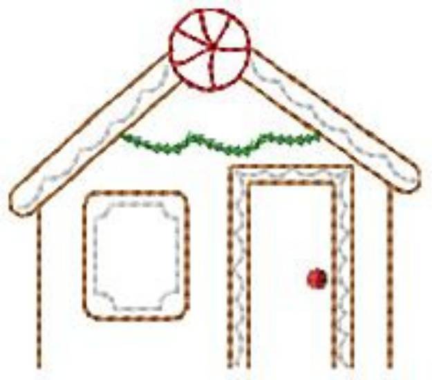 Picture of Candy House Machine Embroidery Design