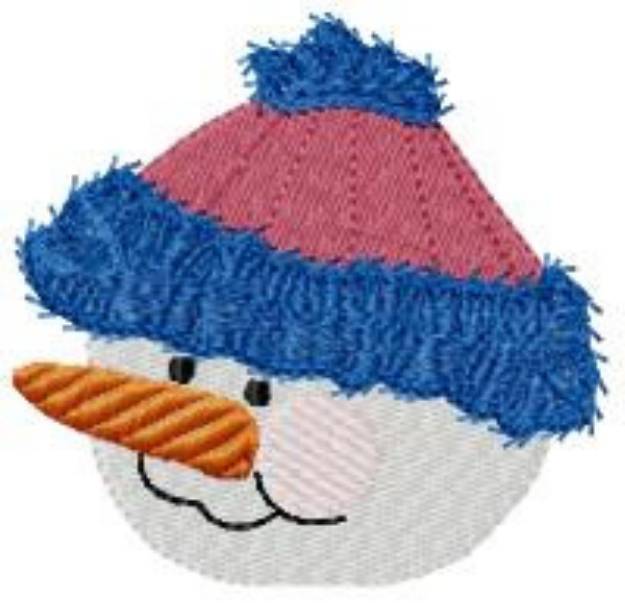 Picture of Fuzzy Hat Snowball Machine Embroidery Design