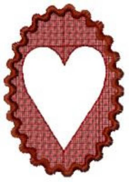 Picture of Cameo Heart Machine Embroidery Design