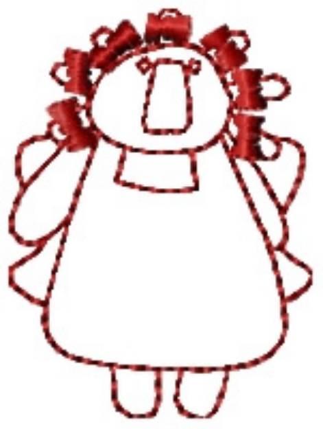 Picture of Angel Doll Machine Embroidery Design