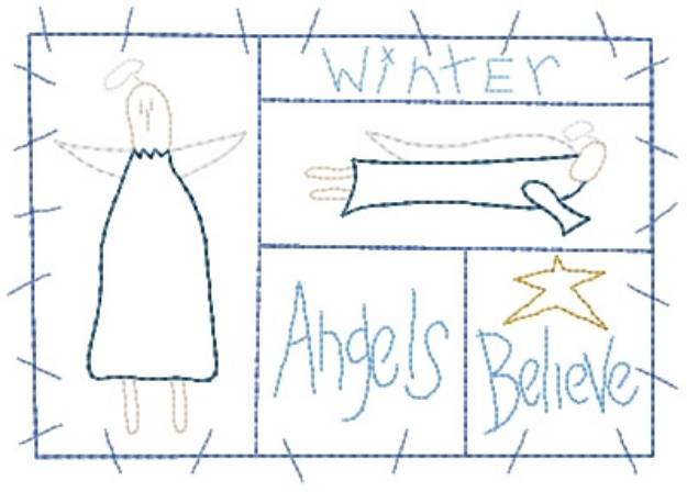Picture of Angels Sampler Machine Embroidery Design