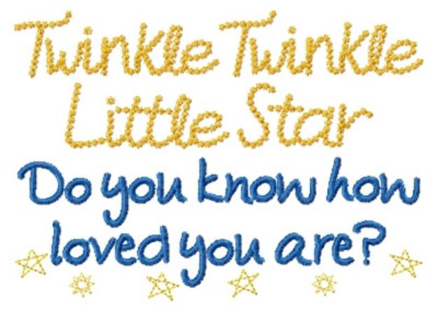 Picture of Twinkle Little Star Machine Embroidery Design
