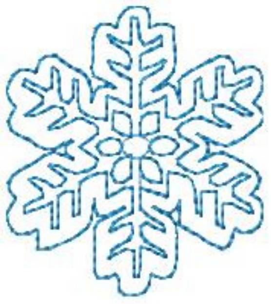 Picture of Pretty Snowflake Machine Embroidery Design