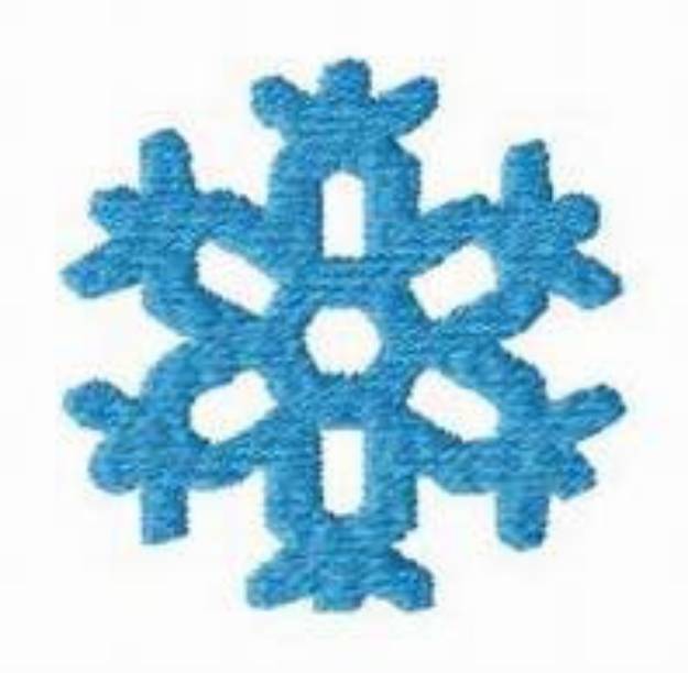 Picture of Filled Snowflake Machine Embroidery Design