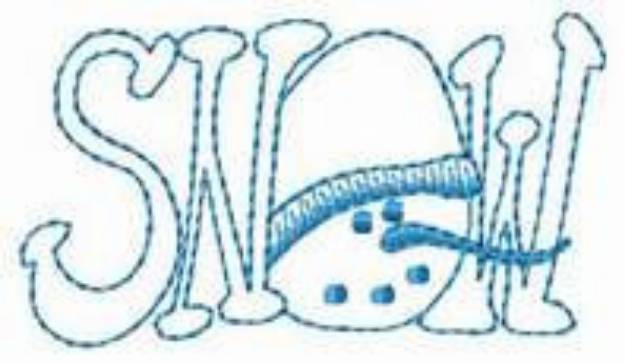 Picture of Snow Machine Embroidery Design