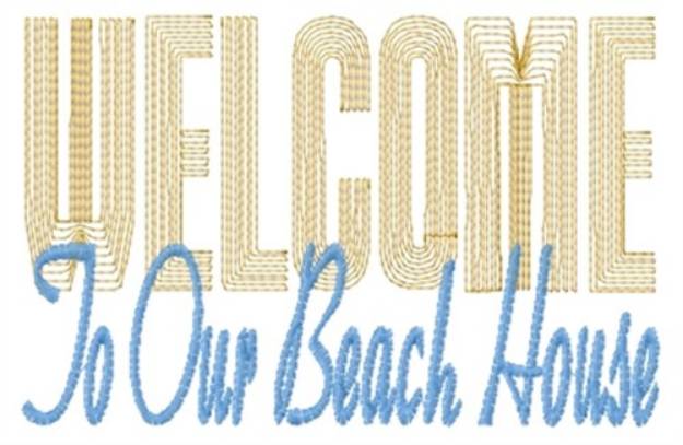 Picture of Beach House Machine Embroidery Design