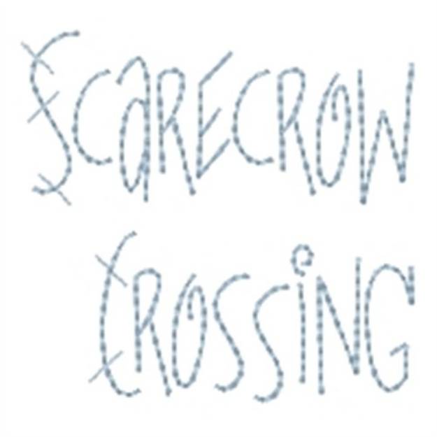 Picture of Scarecrow Crossing Machine Embroidery Design