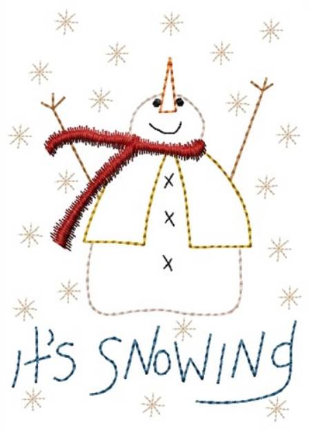 Picture of Its Snowing Machine Embroidery Design