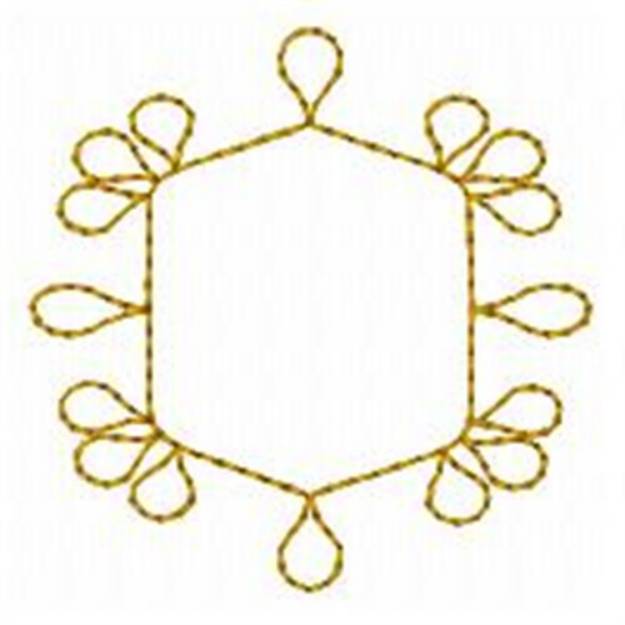 Picture of Loop Redwork Frame Machine Embroidery Design